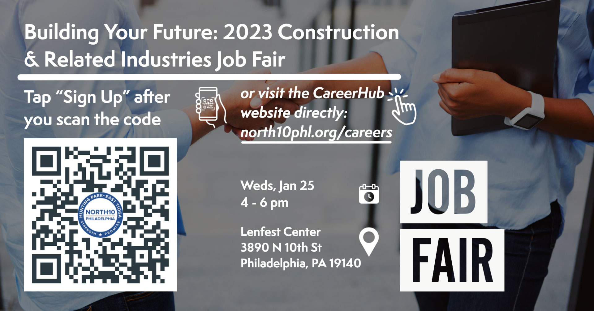 CareerHub Job fair promotion graphic